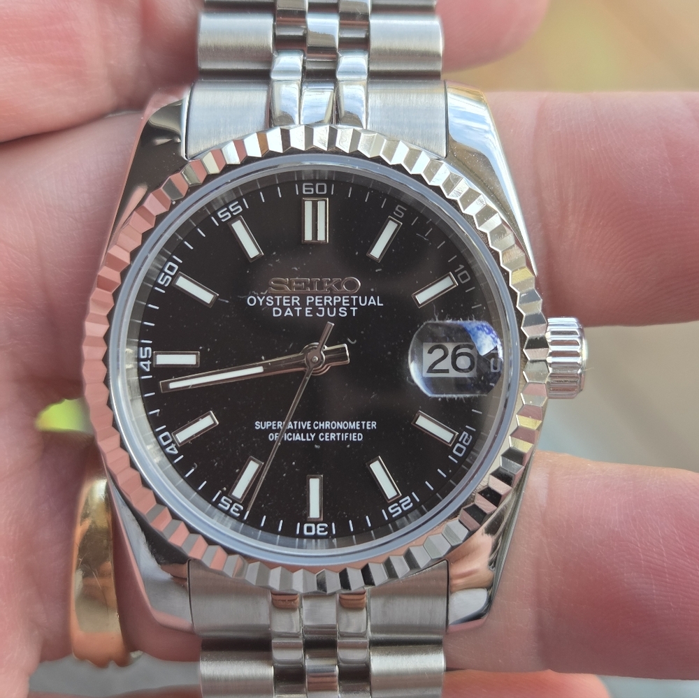 New 36mm Seiko Mod Date Just Automatic Watch